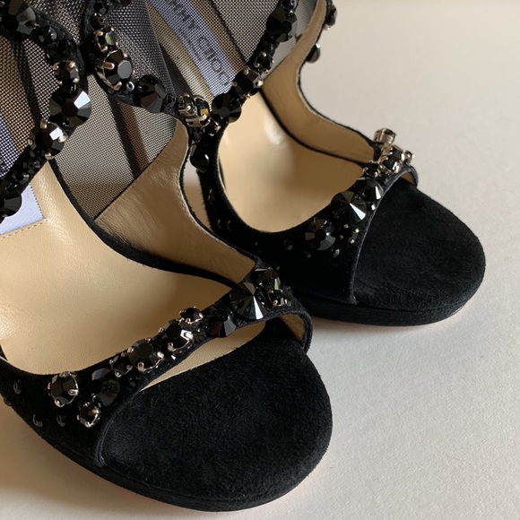Super Rare Jimmy Choo Viola Crystals Sandals - Picture 6 of 16